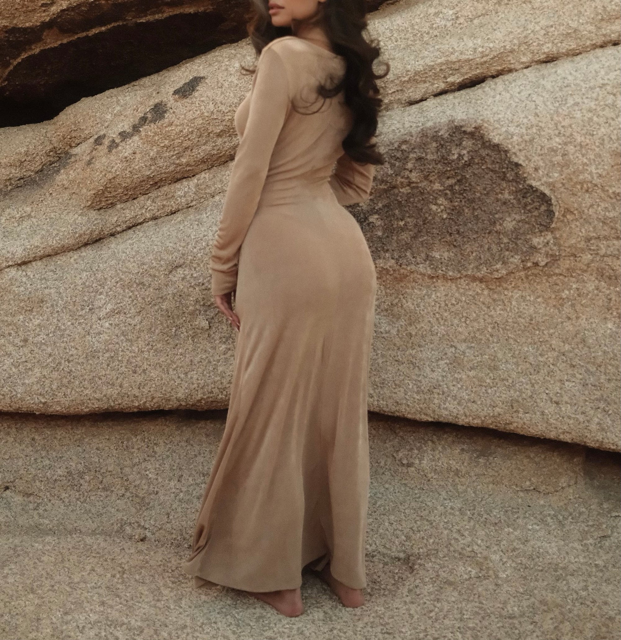 Champagne Dress | Beige Sample Champagne Dress | Beige Sample