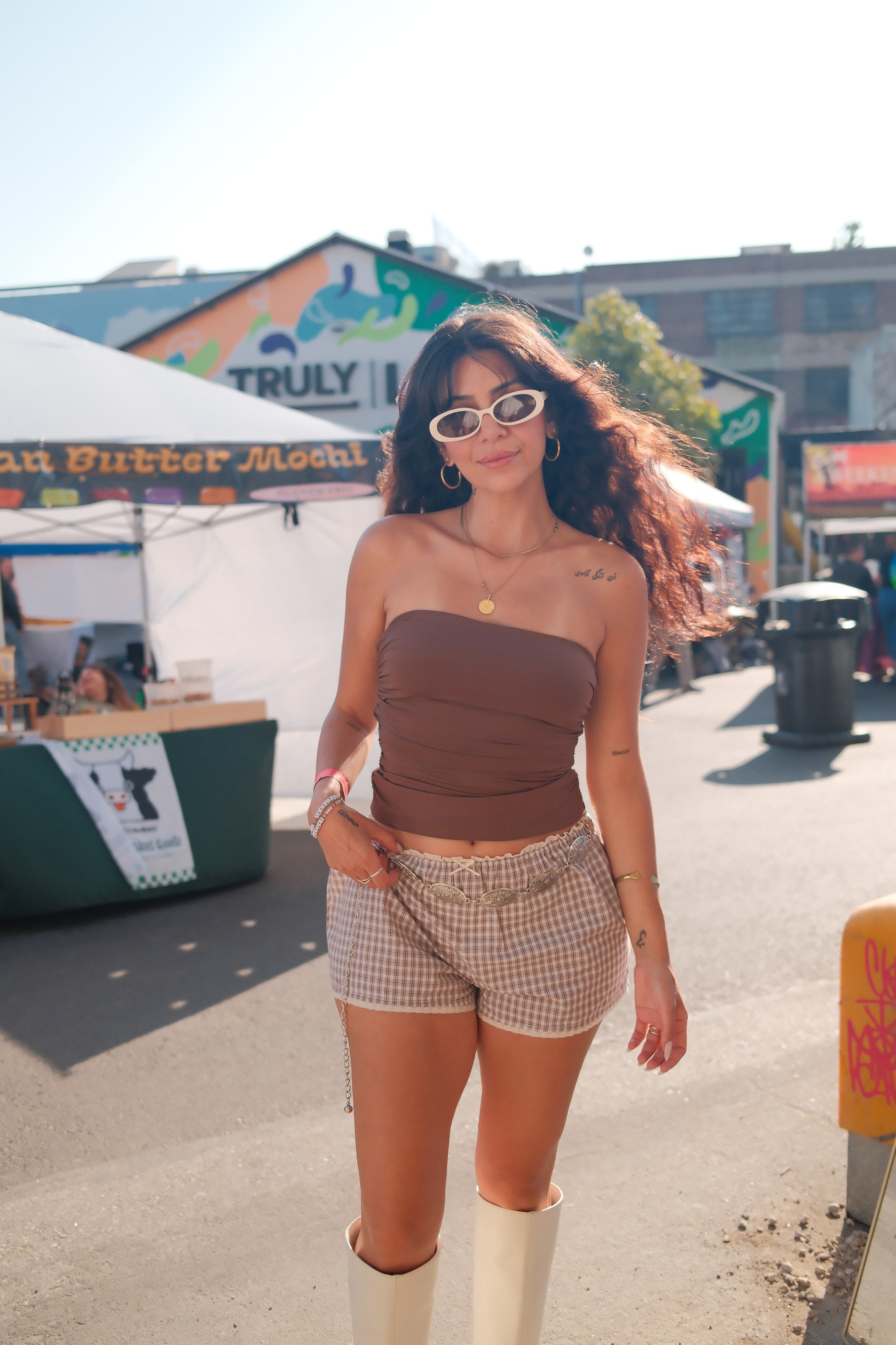 Brown Summer Tube Top