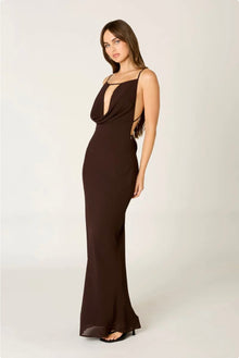 Chocovia Drape Gown