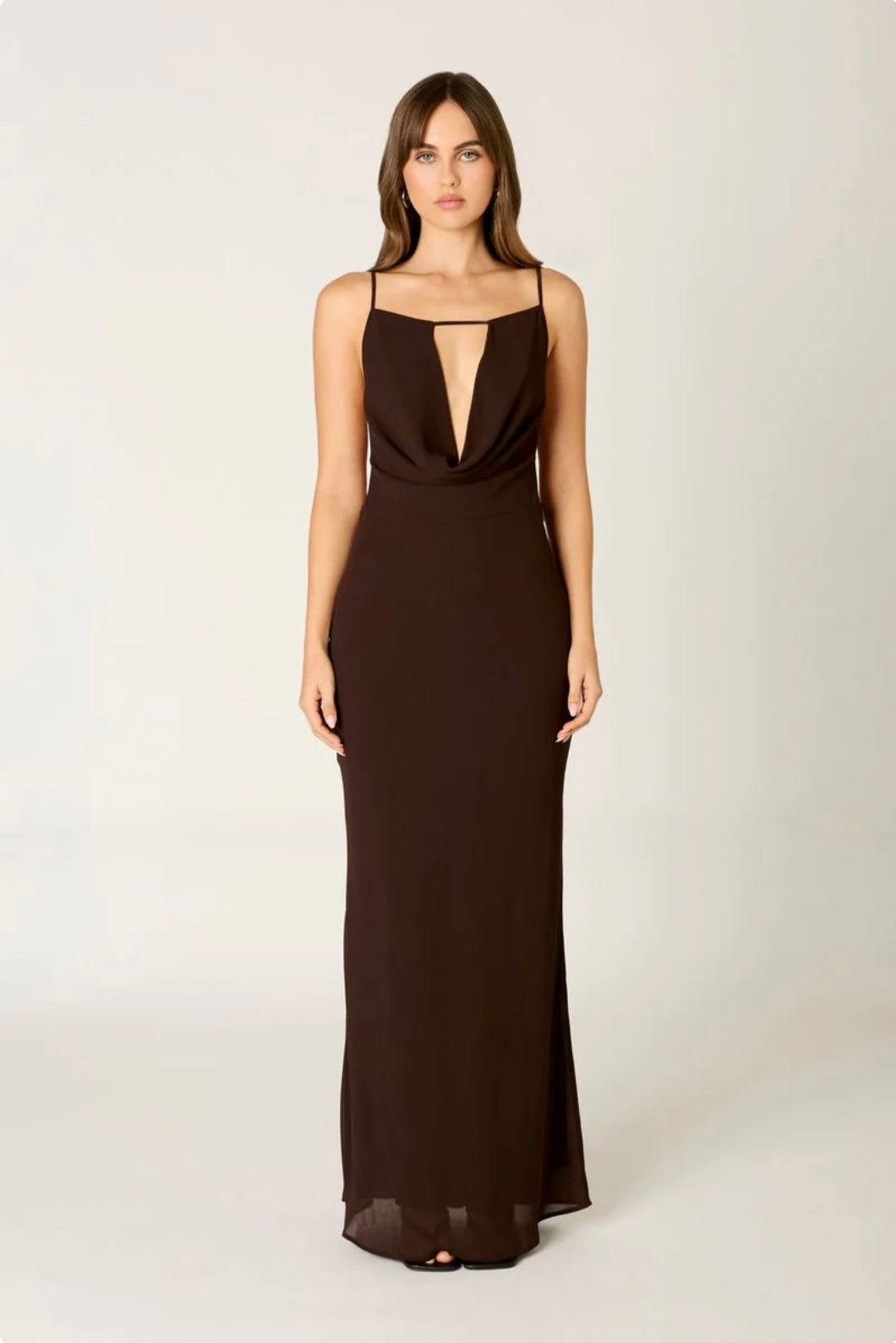 Chocovia Drape Gown