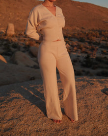 Knit Latte Cardigan w/ Pants Set